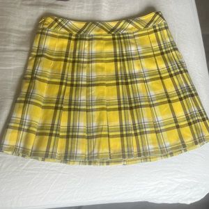 Clue Inspired Mini Plaid Pleated Skirt
